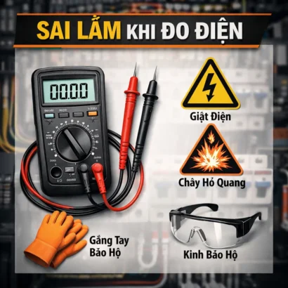 Checklist an toàn giúp tránh sai lầm khi đo điện