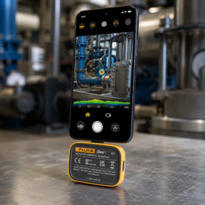 Máy ảnh sóng âm Fluke ii01 cho smartphone trong môi trường công nghiệp